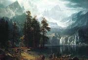 Albert Bierstadt Sierra Nevadas oil painting artist